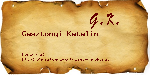 Gasztonyi Katalin névjegykártya