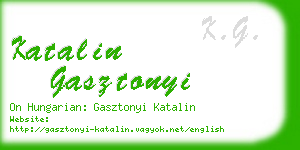 katalin gasztonyi business card